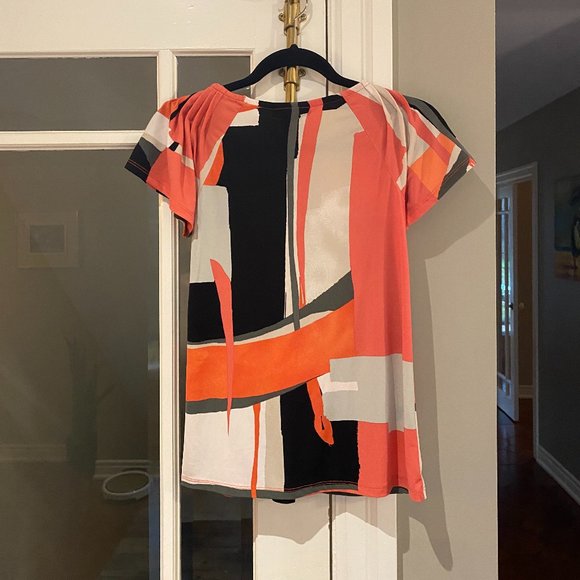 Style & Co. Petite Color Block Blouse - Picture 3 of 3